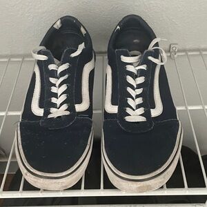 Vans Old Skool Men's Navy and White Sneakers